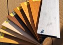 Żaluzje tarasowe ALUMINIOWE DREWNOPODOBNE + uchwyty (kolory do wyboru) | długość desek 110 cm